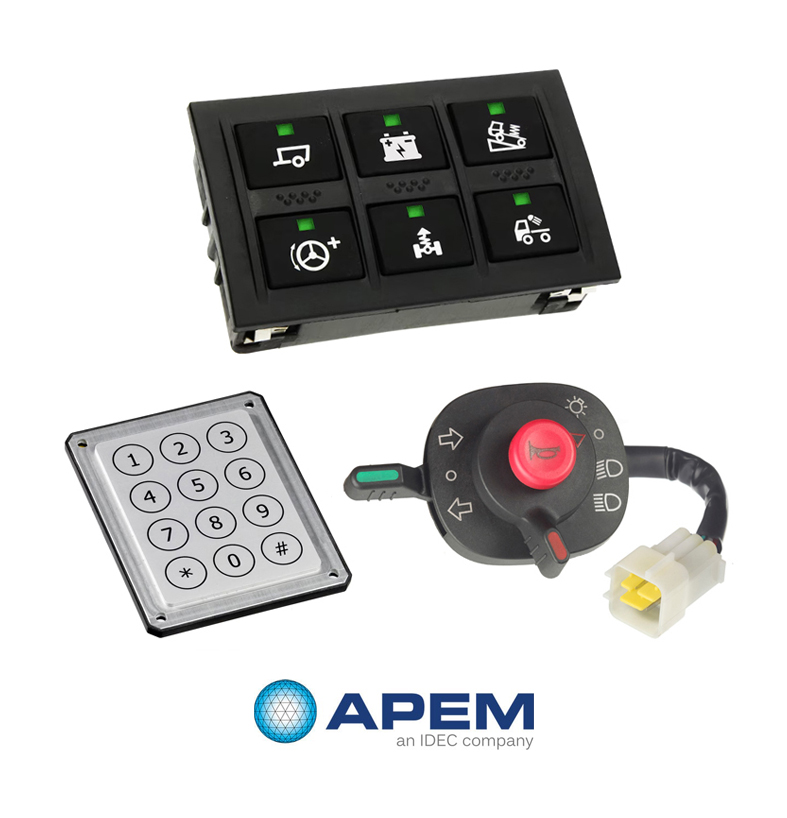 APEM - Keypads Small Vehicle Controls